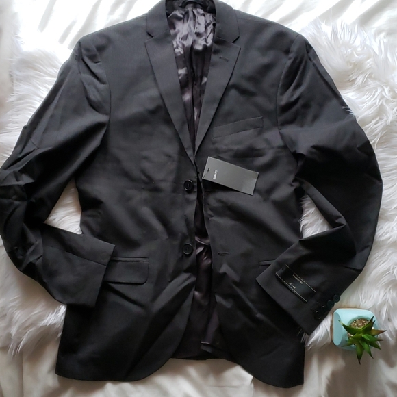 H&M Slim Fit Mohzotto Wool Gray Blazer